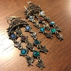 Lucky Brand gold dangling earrings